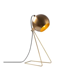 Lampa stołowa w kolorze miedzi z metalowym kloszem (wysokość 45 cm) Mixed – Opviq lights - Noże stołowe - miniaturka - grafika 1