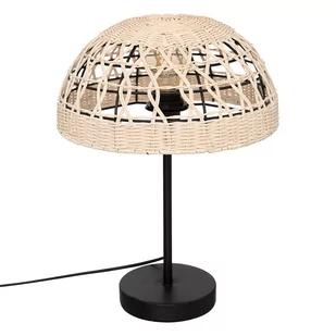 Lampa stołowa RORY, pleciony klosz, wys. 41, 5 cm - Lampy stojące - miniaturka - grafika 1