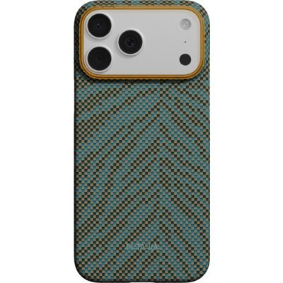 Etui PITAKA Edge Case Breath of Veins MagSafe do Apple iPhone 17 Pro Max Dive Green