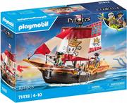 Klocki - PLAYMOBIL STATEK PIRACKI KLOCKI ZESTAW 71418 - miniaturka - grafika 1