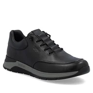 Półbuty męskie - Półbuty męskie czarne Rieker 39658-00 skórzane szerokie wygodne wsuwane-42 - miniaturka - grafika 1