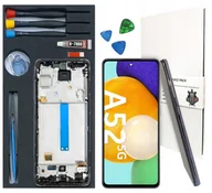 Części serwisowe do telefonów - WYŚWIETLACZ LCD DO SAMSUNG GALAXY A52 5G INCELL RAMKA CZARNA ZESTAW WYMIANA - miniaturka - grafika 1
