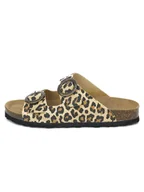 Klapki i japonki damskie - BABUNKERS Family Klapki w kolorze beżowo-brązowym - miniaturka - grafika 1