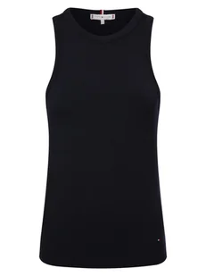 Tommy Hilfiger Top damski Kobiety wiskoza niebieski jednolity, S - Bluzki damskie - miniaturka - grafika 1