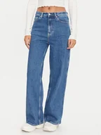 Spodnie damskie - Tommy Jeans Jeansy Claire DW0DW19617 Niebieski Wide Leg - miniaturka - grafika 1