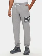 Spodnie sportowe męskie - EA7 Emporio Armani Spodnie dresowe 3DPP73 PJ05Z 3905 Szary Regular Fit - miniaturka - grafika 1