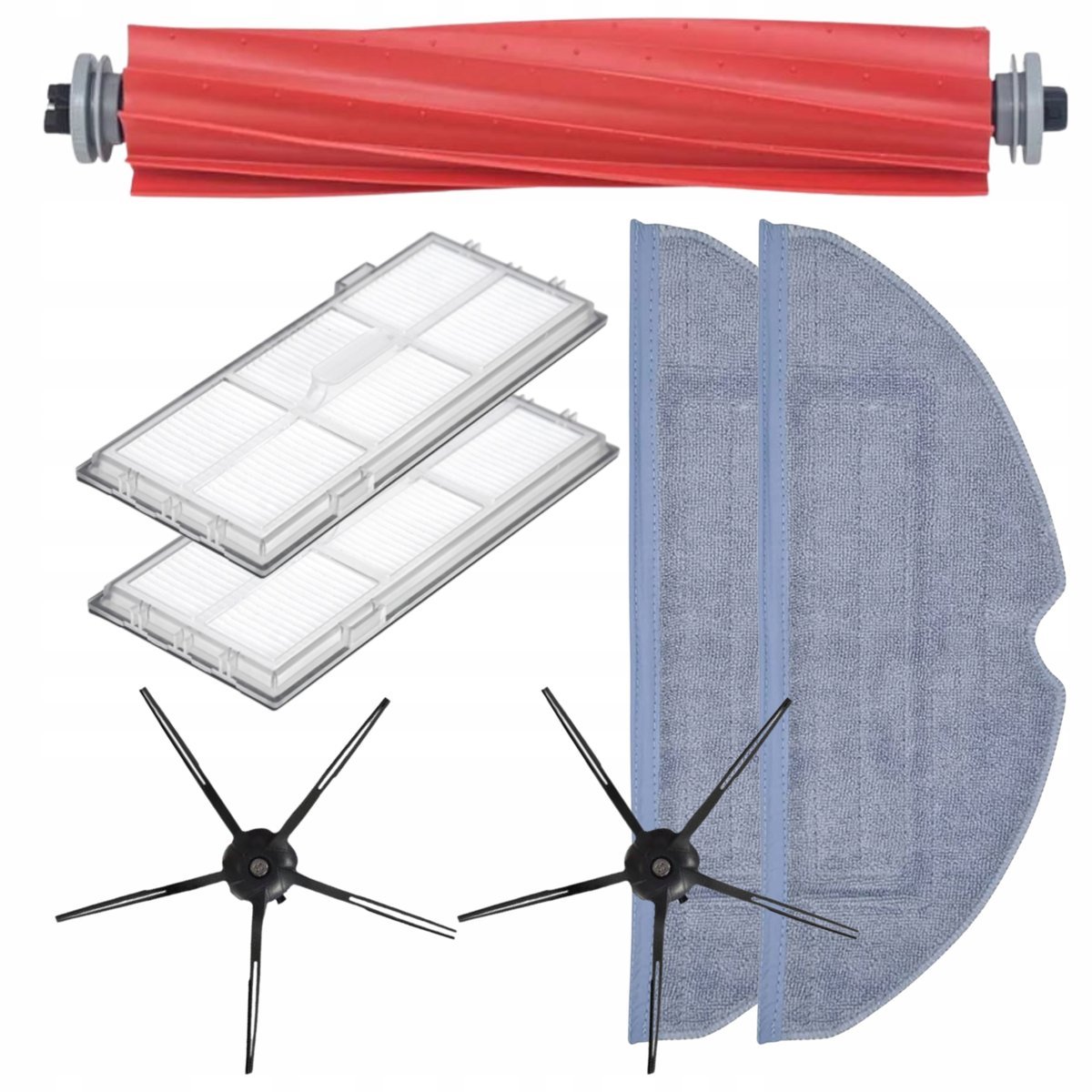 Szczotki filtry mopy do Roborock S7 S7 MaxV S7 Plus - zestaw 7 szt.