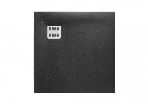 Roca AP10332032001400 TERRAN Brodzik kwadratowy 800 x 800 mm SYFON W KPL CZARNY - Syfony - miniaturka - grafika 1