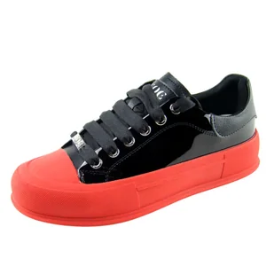 Trampki damskie creepersy GOE LL2N4021 czarne - Trampki damskie Trampki damskie creepersy GOE LL2N4021 czarne - Trampki damskie - miniaturka - grafika 1