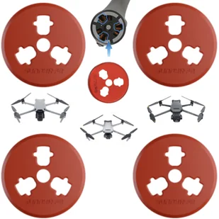 OSŁONY ZABEZPIECZENIE SILNIKÓW DO DRONA DJI AIR 3S / AIR 3 / MAVIC 3 PRO / CLASSIC - RED - Akcesoria do drona - miniaturka - grafika 1