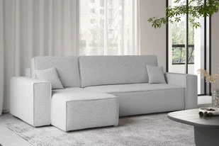Sofa w kształcie L Best narożnik tkanina Abriamo jasnoszary lewy - Narożniki - miniaturka - grafika 1
