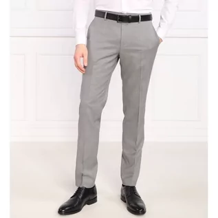 Spodnie męskie - BOSS Wełniane spodnie H-Genius-MM-224 | Slim Fit - grafika 1