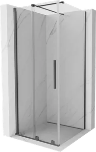 Mexen Velar kabina prysznicowa rozsuwana 90x90 cm, transparent, gun metal - 871-090-090-01-95 - Kabiny prysznicowe - miniaturka - grafika 1