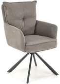 Fotele i krzesła biurowe - Popielaty fotel obrotowy tapicerowany - Operlo - miniaturka - grafika 1