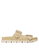 Klapki i japonki damskie - Guess Klapki FLTFST SUE03 Beżowy - miniaturka - grafika 1