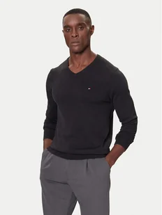 Tommy Hilfiger Sweter MW0MW42249 Czarny Regular Fit - Swetry męskie - miniaturka - grafika 1