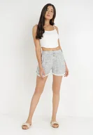 Spodenki damskie - Białe Szorty Antica - miniaturka - grafika 1