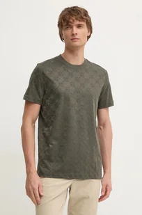 Joop! t-shirt bawełniany męski kolor zielony wzorzysty 30042885 - Koszulki męskie - miniaturka - grafika 1