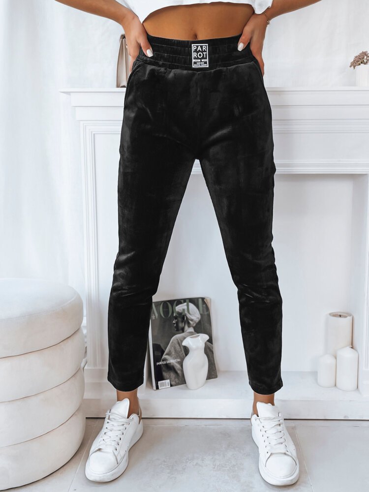 Spodnie damskie dresowe BRENDA czarne Dstreet UY1753-XL
