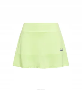 Spódniczka tenisowa Diadora L. Skirt Core - limonkowa XL - Sukienki i spódnice sportowe - miniaturka - grafika 1