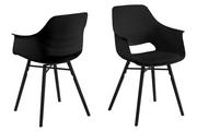 Krzesła - Actona Krzesło do jadalni Ramona czarny 0000074082 - miniaturka - grafika 1