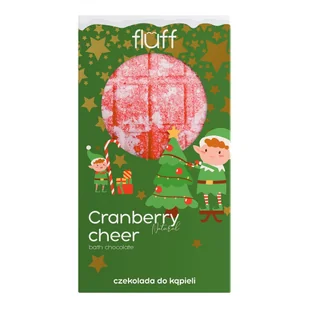 Fluff Bath Chocolate czekolada do kąpieli Cranberry Cheer 160g - Kosmetyki do kąpieli - miniaturka - grafika 1