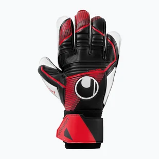 Rękawice bramkarskie uhlsport Powerline Soft Pro czarne/czerwone/białe - Piłka nożna - miniaturka - grafika 1