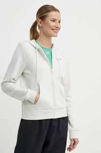 Reebok bluza damska kolor beżowy z kapturem melanżowa 100075636 - Bluzy damskie - miniaturka - grafika 1