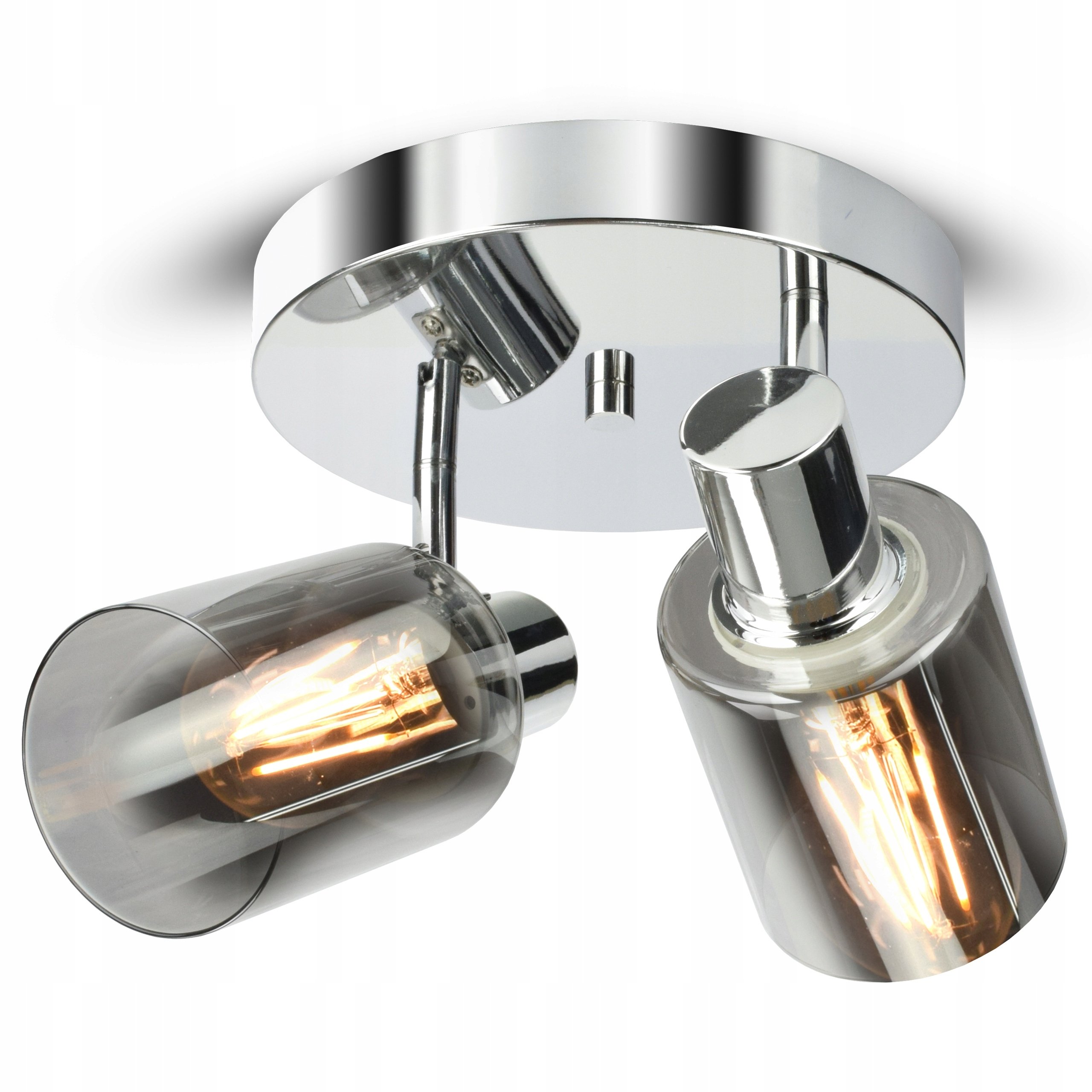 Lampa Wisząca Sufitowa Żyrandol CHROM Szklana Glass Tube 540-EG2 LED E27