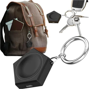 Ładowarka brelok do Samsung Galaxy Watch indukcyjna magnetyczna 2.5W z brelokiem breloczek zawieszka Czarna - Pozostałe akcesoria do telefonów - miniaturka - grafika 11