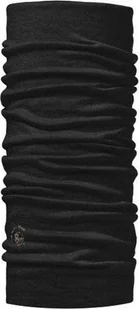 Buff Chusta wielofunkcyjna Lightweight Merino Wool Solidblack - Czapki i chusty sportowe damskie - miniaturka - grafika 1
