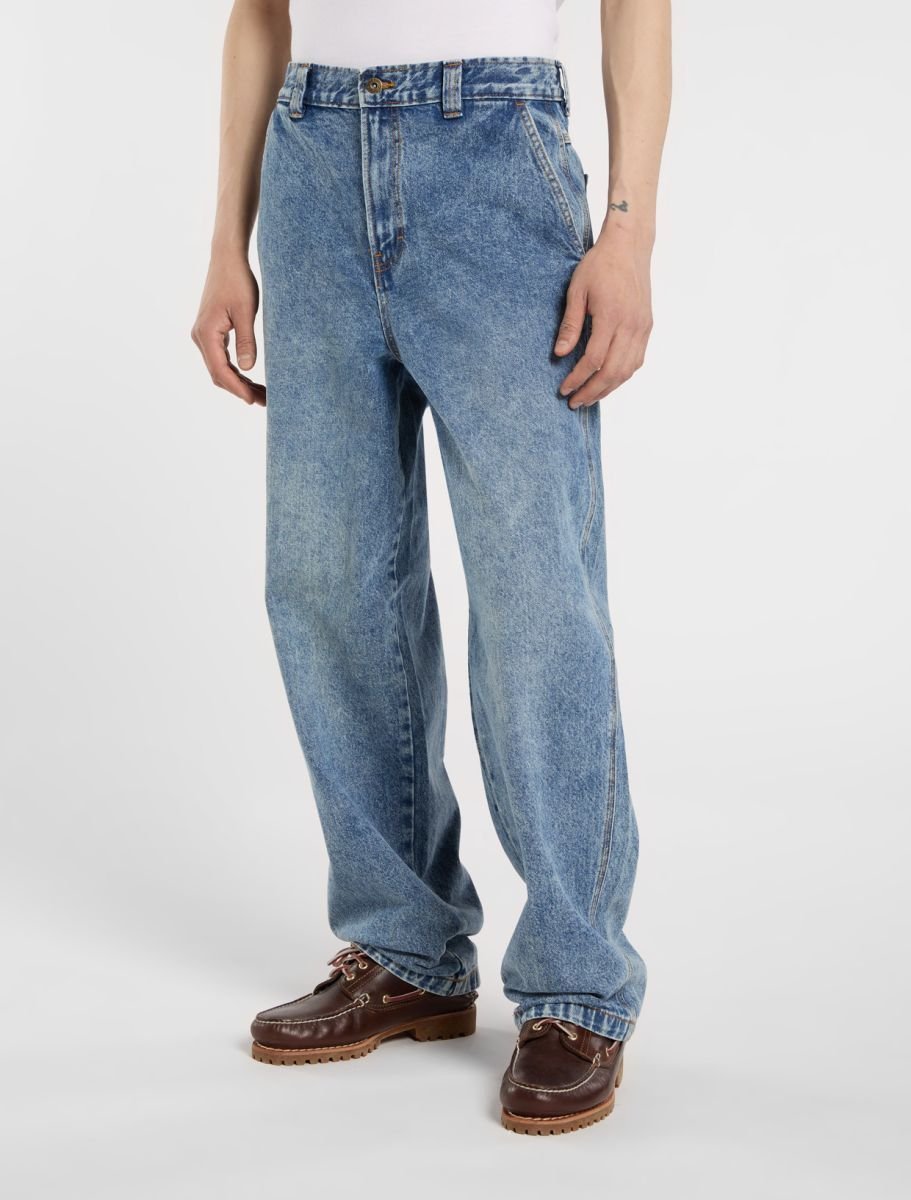 jeansy męskie dickies madison baggy - dk0a4yeck211 denim rinsed fade
