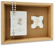 Różańce - Zestaw komunijny - biały/czarny różaniec w etui i modlitewnik - miniaturka - grafika 1