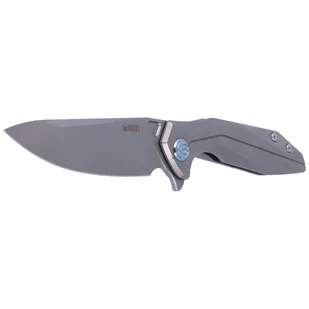 Nóż składany Kubey Nova Frame Lock Gray Titanium, Bead Blasted 14C28N (KB235F) - Noże - miniaturka - grafika 2