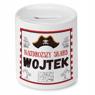 Skarbonka 330 ml Dla Wojtka Syna Dziecka Prezent z Nadrukiem ze Zdjęciem + Opakowanie na prezent (wzór 01) - Skarbonki - miniaturka - grafika 1