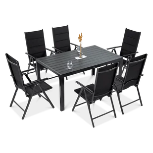 Zestaw mebli ogrodowych SYDNEY dark grey/ dark grey - Meble ogrodowe - miniaturka - grafika 1