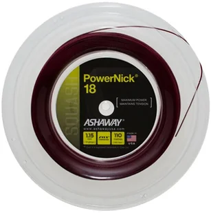 Naciąg do squasha Ashaway  PowerNick 18 Zyex Red 1,15 mm (110 m) - Squash - miniaturka - grafika 1