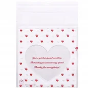 Akcesoria do pakowania - Dekoracyjne torebki foliowe woreczki celofanowe na prezent 100 szt 7x7 cm - miniaturka - grafika 1