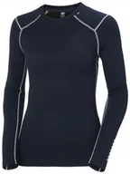 Pozostała odzież narciarska - Koszulka termoaktywna Helly Hansen W LIFA Merino Midweight Crew - navy - XS - miniaturka - grafika 1