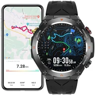 Smartwatch - SMARTWATCH MĘSKI GPS MENU PL WODOODPORNY SPORT SMART WATCH ROZMOWY PULS BP - miniaturka - grafika 1