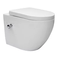 Miski WC - Spyleløst vegghengt WC med bidéfunksjon og nano-belegg 55,5x36,5x38 cm hvit i keramikk ML-design - miniaturka - grafika 1