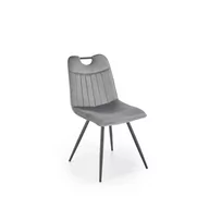 Krzesła - Krzesło Metalowe K-521 Czarny / Popiel Halmar - miniaturka - grafika 1