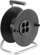 Gniazdka elektryczne - Bachmann Bęben kablowy BACHMANN 4-kanałowy pusty, bez kabla, tworzywo sztuczne - miniaturka - grafika 1