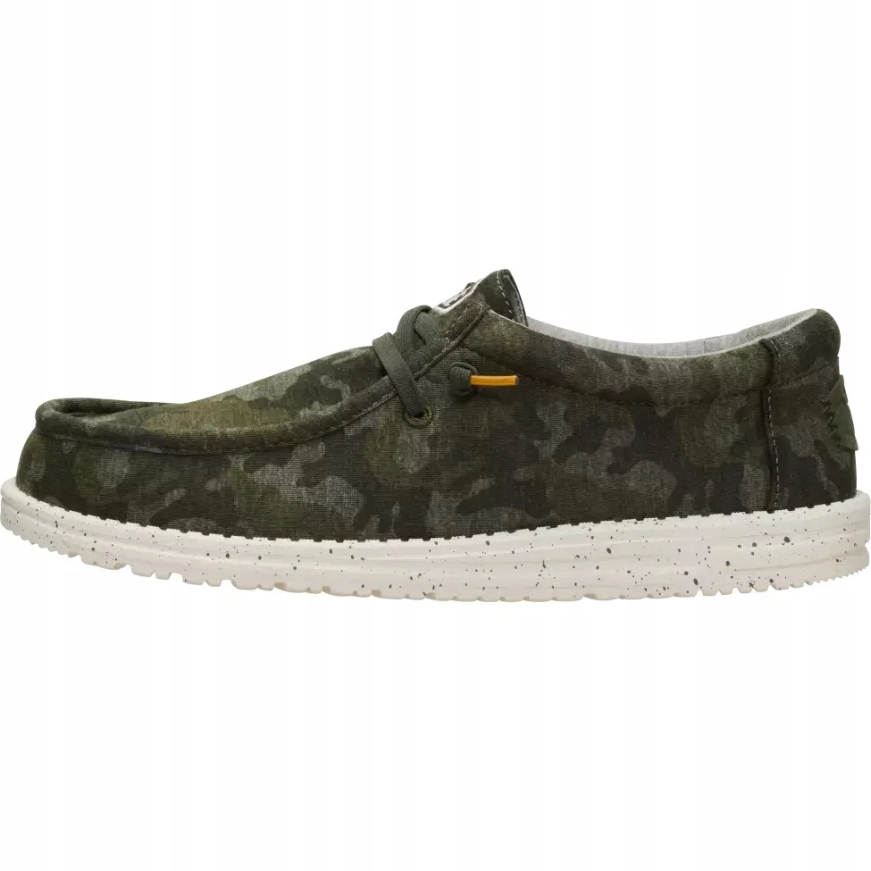 HeyDude Męskie Lekkie Mokasyny Buty Wsuwane Wally Stretch Jersey Camo 46
