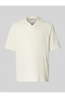 Koszulki męskie - Koszulka polo o kroju regular fit z fakturą seersucker model MALES - Only & Sons - miniaturka - grafika 1
