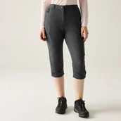 Spodnie damskie - Regatta Spodnie damskie capri Chaska III Szary, Rozmiar: 40 - miniaturka - grafika 1