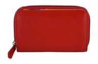 Portfele - Barberini's - skórzany portfel damski - Czerwony - miniaturka - grafika 1