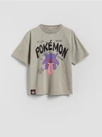 Koszulki dla chłopców - Reserved - T-shirt Pokémon - jasnoszary - miniaturka - grafika 1