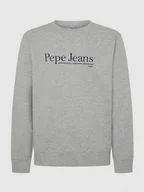 Bluzy męskie - Pepe Jeans Bluza "Sean" w kolorze szarym - miniaturka - grafika 1