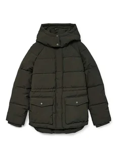 Vero Moda Kurtka zimowa w kolorze khaki - Kurtki damskie - miniaturka - grafika 1